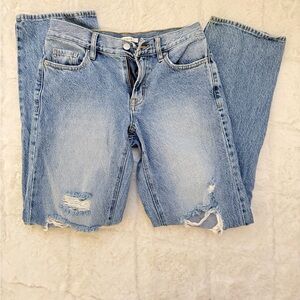 Distressed Light Blue Jeans